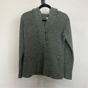 Green medium Champion knit button up sweatshirt